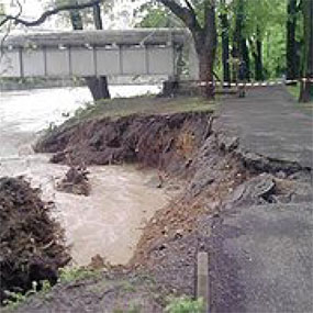 Drogi powiatowe na terenach objętych powodzią